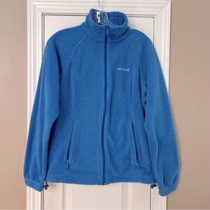 Columbia Fleece Full Zip Jacket Blue Size M